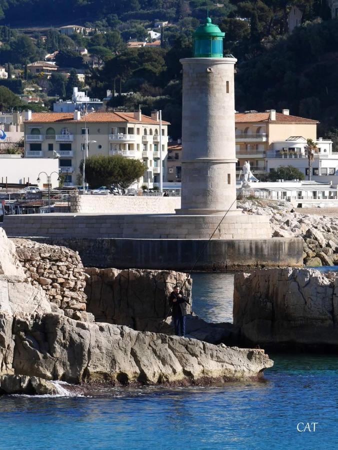 Mon petit Paradis, Cassis centre Apt 90 m2, 200 m Mer, terr plein sud, clim park privé Exterior foto